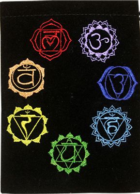 Green Tree Tarot tasje 7 chakra 14 x 17cm (1 st)