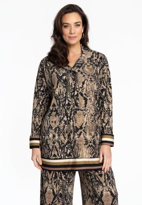 Yoek Tuniek met kraag | Bruin | Maat 38/40