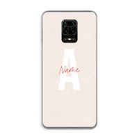 Strawberry Milkshake: Xiaomi Redmi Note 9 Pro Transparant Hoesje Strawberry Milkshake: Xiaomi Redmi Note 9 Pro Transparant Hoesje