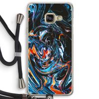 Black Unicorn: Samsung Galaxy A3 (2016) Transparant Hoesje met koord