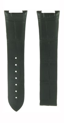 Horlogeband Omega 13113392001001 / 032CUZ010728 Krokodillenleer Zwart