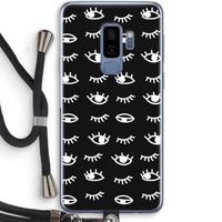 Eye pattern #3: Samsung Galaxy S9 Plus Transparant Hoesje met koord