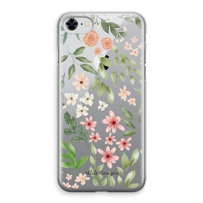 Botanical sweet flower heaven: iPhone 8 Transparant Hoesje