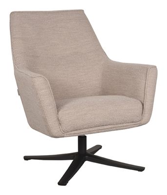 LABEL51 Draaibare Fauteuil 'Tod' Bouclé, kleur Naturel