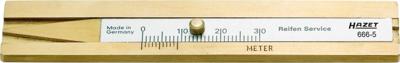 HAZET Tire tread depth gauge 30 hard brass