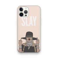 Slay All Day: iPhone 12 Pro Max Transparant Hoesje