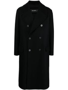 Neil Barrett manteau croisé à revers crantés - Noir