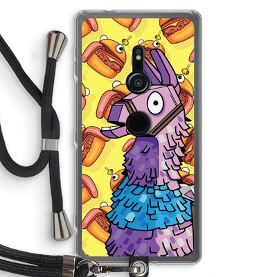 Loot Burger: Sony Xperia XZ2 Transparant Hoesje met koord