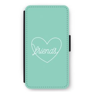 Friends heart pastel: iPhone 12 mini Flip Hoesje