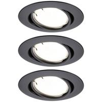 Paulmann 92465 LED-inbouwlamp Set van 3 stuks LED 14.7 W Zwart (mat) - thumbnail