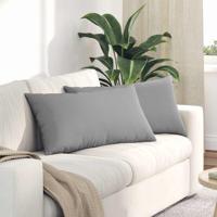 VidaXL Sofa kussens 2 pcs wolkengrijs 80 x 40 cm stof