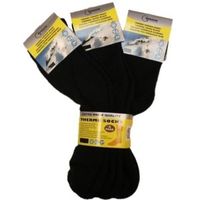 Thermo sokken zwart /  3 paar in maat 43-46 43/46  - - thumbnail