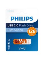 Philips FM12FD05B USB flash drive 128 GB USB Type-A 2.0 Oranje, Wit - thumbnail