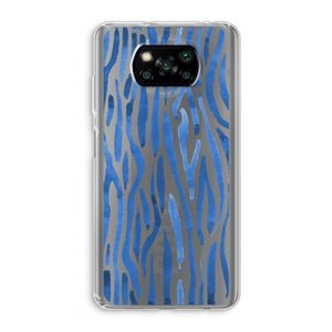 Blauwe nerven: Xiaomi Poco X3 NFC Transparant Hoesje