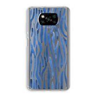 Blauwe nerven: Xiaomi Poco X3 NFC Transparant Hoesje