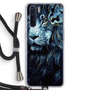 Darkness Lion: Oppo A91 Transparant Hoesje met koord