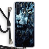 Darkness Lion: Oppo A91 Transparant Hoesje met koord