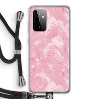 Abstract Painting Pink: Samsung Galaxy A72 5G Transparant Hoesje met koord