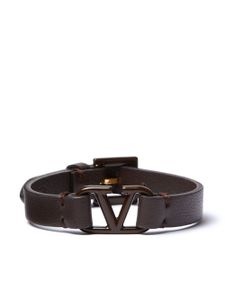 Valentino Garavani bracelet à détail VLOGO - Marron