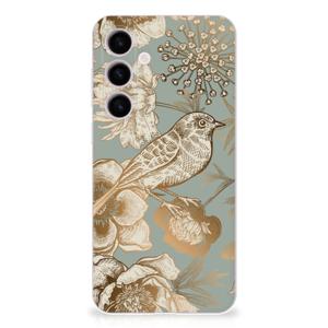 TPU Case voor Samsung Galaxy S24 Plus Vintage Bird Flowers