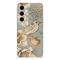 TPU Case voor Samsung Galaxy S24 Plus Vintage Bird Flowers - thumbnail