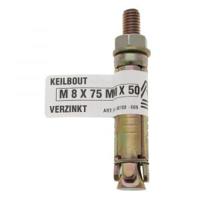 Keilbout m6x60x40 verz - Deltafix