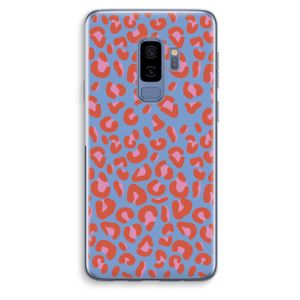Leopard blue: Samsung Galaxy S9 Plus Transparant Hoesje