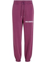 Karl Lagerfeld pantalon de jogging à logo - Rose