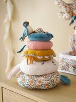 Stapeltoren RETRO FLOWER geel