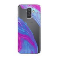 Zweverige regenboog: Samsung Galaxy A6 Plus (2018) Transparant Hoesje