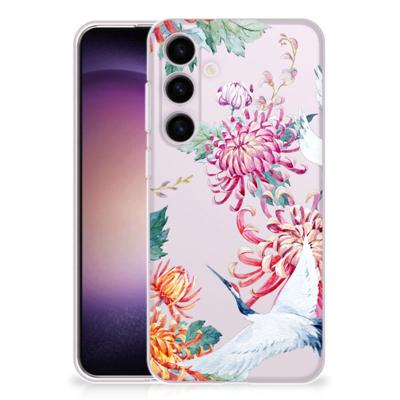 Samsung Galaxy S24 | TPU Hoesje | Bird Flowers