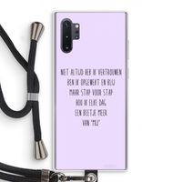 Zelfvertrouwen: Samsung Galaxy Note 10 Plus Transparant Hoesje met koord
