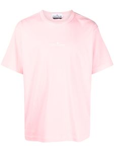 Stone Island t-shirt à logo brodé - Rose