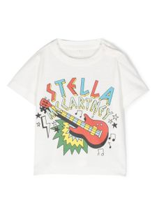 Stella McCartney Kids t-shirt en coton à imprimé graphique - Blanc