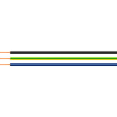 HELU 28793-100 Enkele ader H07V-U 1 x 2.50 mm² Zwart 100 m