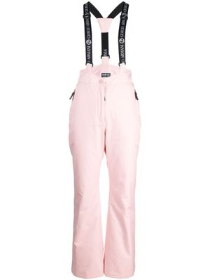Giorgio Armani pantalon de ski fuselé à bande logo - Rose