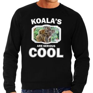 Dieren koala sweater zwart heren - koalas are cool trui