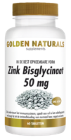 Golden Naturals Zink Bisglycinaat 50 mg Tabletten