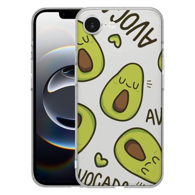 TPU Hoesje iPhone 16e - Avocado Singing Backcover TPU Hoesje iPhone 16e - Avocado Singing Backcover