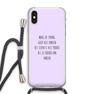 Sprong: iPhone X Transparant Hoesje met koord