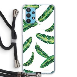 Lange bladeren: Samsung Galaxy A32 4G Transparant Hoesje met koord