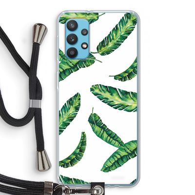 Lange bladeren: Samsung Galaxy A32 4G Transparant Hoesje met koord