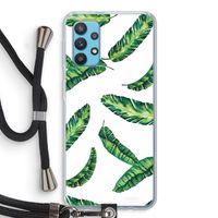 Lange bladeren: Samsung Galaxy A32 4G Transparant Hoesje met koord