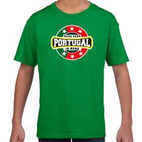 Have fear Portugal is here / Portugal supporter t-shirt groen voor kids - thumbnail