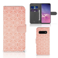 Samsung Galaxy S10 Plus Telefoon Hoesje Pattern Orange