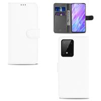 Bookcase Samsung Galaxy S20 Ultra Hoesje Wit met Pasjeshouder