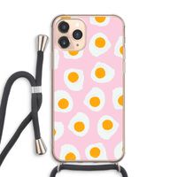 Dancing eggs: iPhone 11 Pro Max Transparant Hoesje met koord