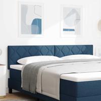 Stoffen Hoofdbord Geometrisch met hoofdeinde Blauw 180 cm Stof