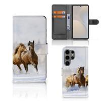 Samsung Galaxy S25 Ultra | Telefoonhoesje | Met pasjeshouder | Paarden