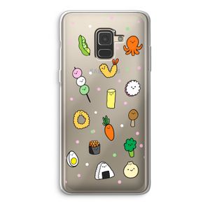 Happy bento friends: Samsung Galaxy A8 (2018) Transparant Hoesje